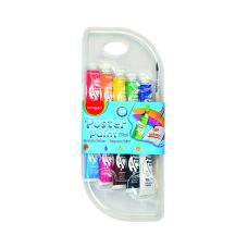 Farby plakatowe KEYROAD, zestaw 10 kolorów, pojemność 10 ml, 10 sztuk
