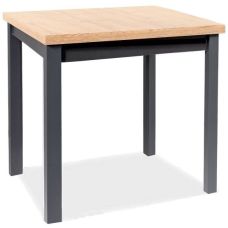 Stół 90x65 dąb artisan czarny Adam Signal