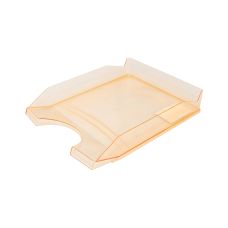 Szufladka na biurko OFFICE PRODUCTS polistyren i polipropylen A4 transparentna pomarańczowa 1 sztuka