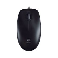 Mysz Logitech B100 optyczna 800 DPI czarna, OEM przewodowa, USB  szare pudełko