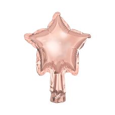 Balony Foliowe Gwiazdki Metalizowane Różowe Złoto 12cm (25 szt.)