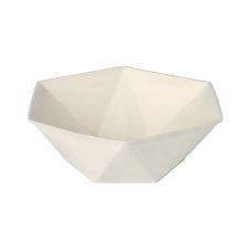 Miska papierowa z trzciny cukrowej sześciokątna Diamond 400 ml 16x14x5 cm 50 szt