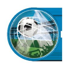 Talerze papierowe soccer fans 20cm 8 szt.