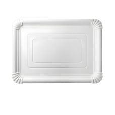 Tacka papierowa biała gładka prostokątna 24 x 34 cm 125 sztuk w opakowaniu