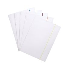Teczka z gumką OFFICE PRODUCTS kartonowa A4 300gsm 3-skrzydłowa biała mix kolorów gumki