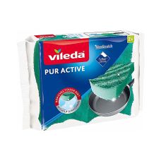 Gąbka Vileda Pur Active do Teflonu 7x15cm zielona (2 sztuki)
