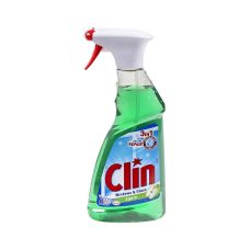 Płyn do mycia szyb CLIN o zapachu jabłka z wygodną pompką 500ml butelka