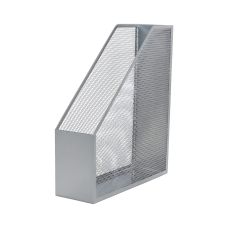 Pojemnik na dokumenty Q-CONNECT Office Set metalowy srebrny format A4