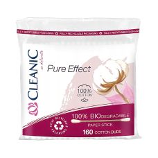Patyczki higieniczne CLEANIC Pure Effect papierowe biodegradowalne 160 sztuk