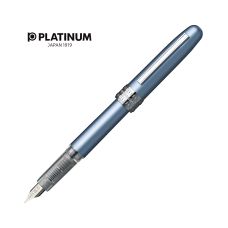 Pióro wieczne Platinum Plaisir Frosty Blue stalówka F niebieskie metaliczne