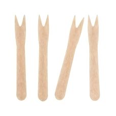 Widelczyki drewniane do frytek 8,5 cm 1000 sztuk jednorazowe
