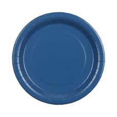 Talerzyki papierowe okrągłe, granatowe, 23 cm (opakowanie 6 sztuk)