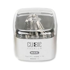 Klipsy do segregatorów Omega Cubbie Premium 19mm - srebrne, 5 sztuk