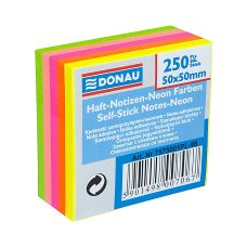 Mini Kostka samoprzylepna DONAU, 50x50mm, 1x250 kart., neonowa