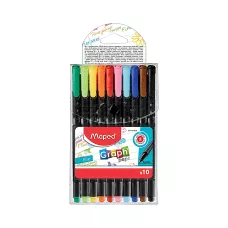 Cienkopis Graph'Peps 10 kolorów etui