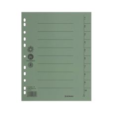 Przekładka kartonowa DONAU A4 235x300mm zielona 1 karta 1-10 arkuszy