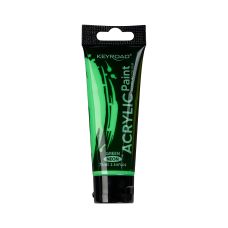 Farba akrylowa KEYROAD neonowa zielona 75ml tubka do malowania hobbystycznego
