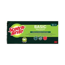 Gąbka do Zmywania Scotch-Brite Basic Profilowana Żółto-Zielona 3 sztuki