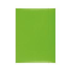 Teczka z gumką OFFICE PRODUCTS kartonowa A4 300gsm 3-skrzydkowa zielona