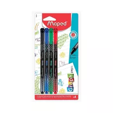 Cienkopisy Graph Peps Deco kolory basic 4 sztuki