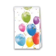 Torebki papierowe sparkling balloons 16x22 cm 4szt