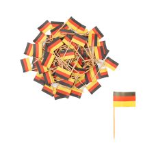 Wykałaczki bankietowe z flagą Niemiec 8 cm 200 sztuk