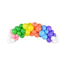 Girlanda Balonowa Tęcza Zestaw 200cm 60 sztuk