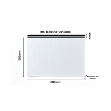Foliopak wysyłkowy z rozszerzanym dnem 800x550 mm 55 mikronów - 50 sztuk