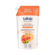 Mydło w płynie Luksja Creamy & Soft uzupełnienie 900ml brzoskwinia i biała herbata