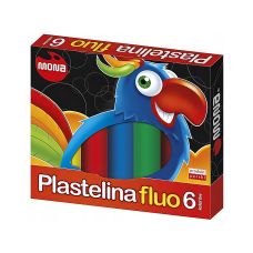Plastelina Zestaw 6 Kolorów Neonowych MONA St.Majewski Szkolna