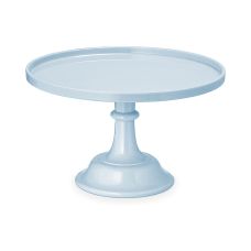 Patera na Słodycze na Nóżce Jasnoniebieska, Średnica 24 cm, Wysokość 14,5 cm