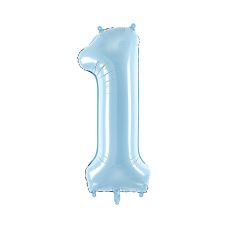 Balon Foliowy Cyfra 1 Jasnoniebieski 86cm