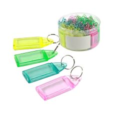 Kolorowy organizer kluczy brelok 60 szt