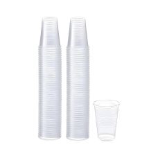 Kubki Plastikowe Wielorazowe do Gorących Napojów 200ml 100 szt. do 70 stopni Przezroczyste