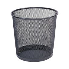 Kosz Na Śmieci Q-Connect Office Set, Metalowy, 12L, Czarny