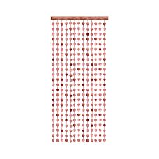 Kurtyna Dekoracyjna Serca Różowe Złoto Folia 100x245 cm
