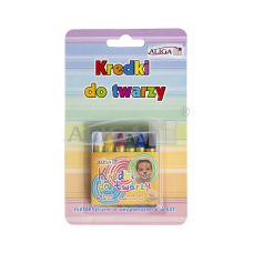 Kredki do malowania twarzy, zestaw 6 kolorów