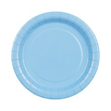 Talerzyki Papierowe Jasnoniebieskie Okrągłe 18 cm (6 szt.)