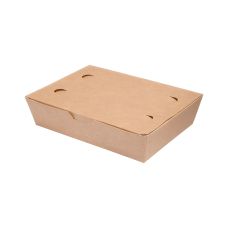 Pudełko papierowe na jedzenie duże 20 x 14 x 5 cm 100 sztuk do cateringu