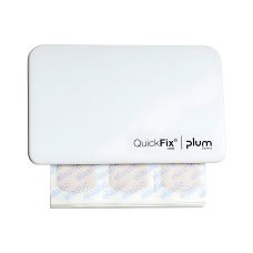 Dozownik ścienny PLUM QuickFix Uno z wkładem plastrów elastycznych 45 szt. biały