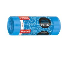 Worki do segr. pap. niebieskie paclan 60l 20 szt.