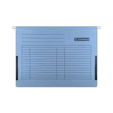 Teczka zawieszkowa DONAU z boczkami A4 niebieska 230gsm