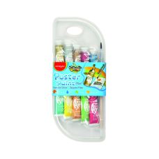 Farby plakatowe KEYROAD, 10x10 ml, 10 kolorów, 6 metalicznych i 4 neonowe