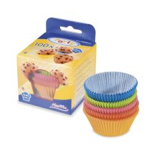 Papilotki papierowe do muffinek kolorowe średnica 50 mm wysokość 30 mm 100 sztuk