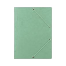 Teczka z gumką DONAU preszpan A4 390gsm 3-skrzydełka zielona