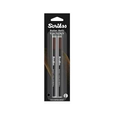Wkłady do długopisu Scrikss czarny 0,7 mm blister 2 sztuki.