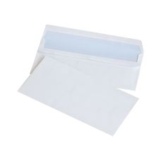 Koperty samoklejące Office Products DL 110x220mm 75gsm białe, 1000 sztuk