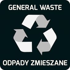 Naklejka Samoprzylepna Na Kosze Eko Alda, Odpady Zmieszane
