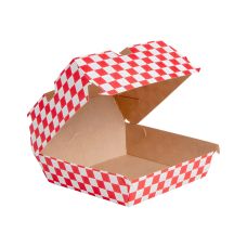 Pudełko na burgera papierowe Fitipaldi 14,7x14x7 cm opakowanie 50 sztuk