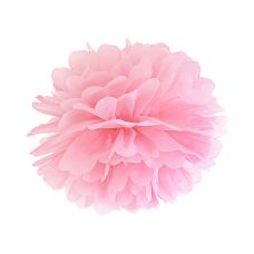 Pompon Bibułowy Jasnoróżowy 35 cm Dekoracja na Eventy Firmowe